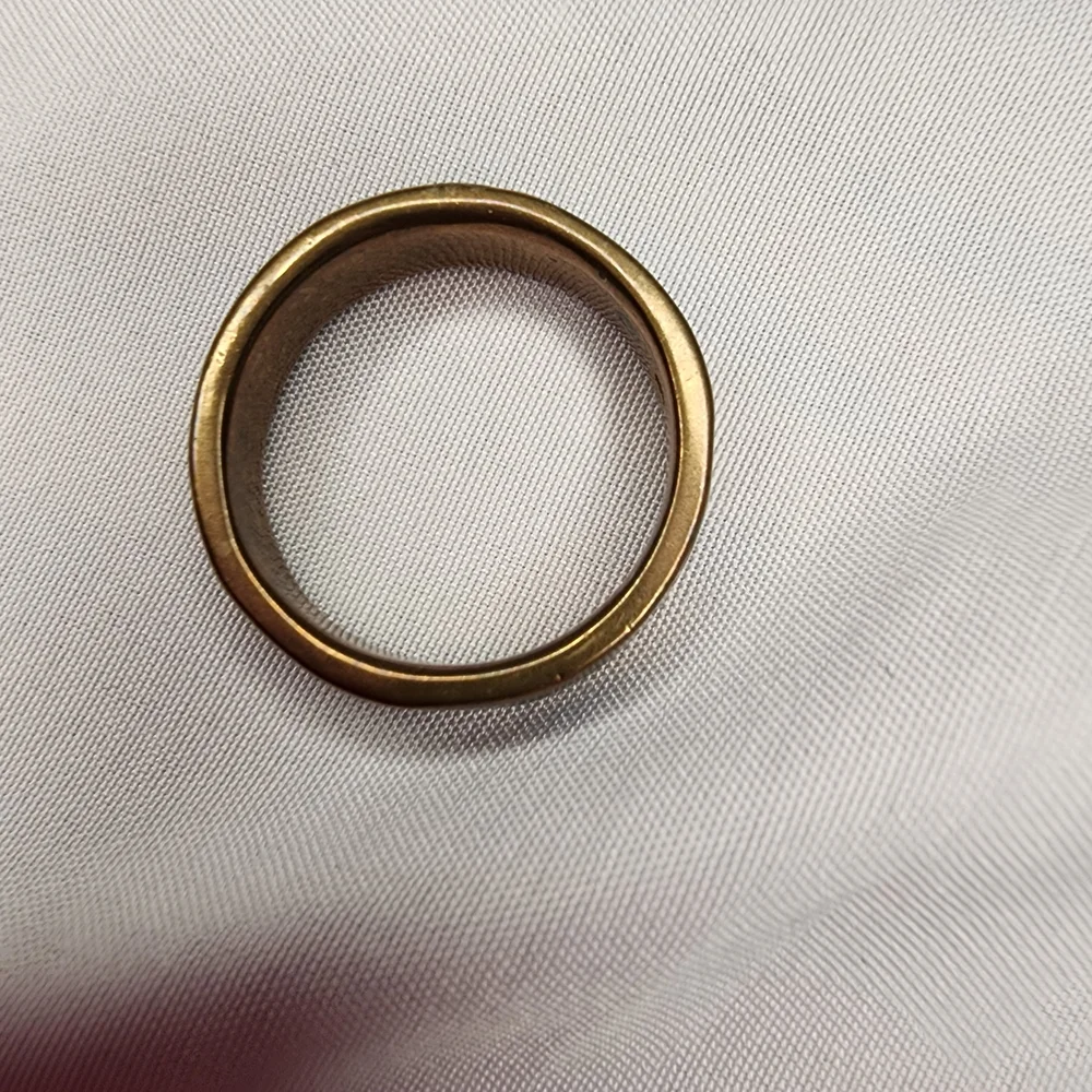 Vintage Turquoise Inlay Ring Size 9 3/4